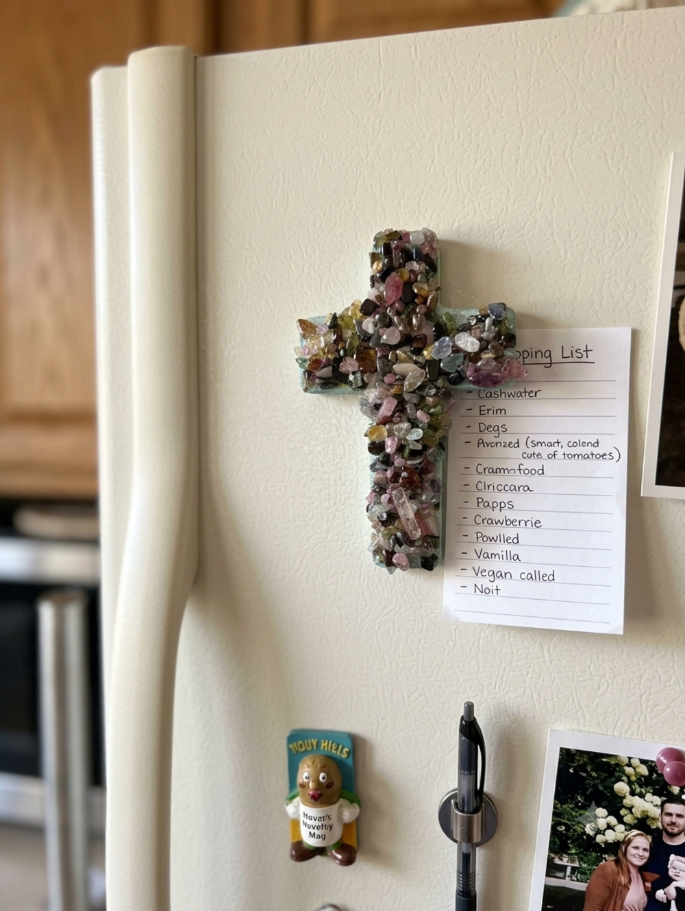 Very Rare Ocean Jasper Magnetic Cross.